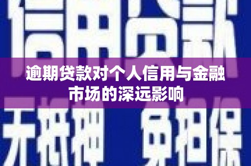 利川逾期贷款对个人信用与金融市场的深远影响
