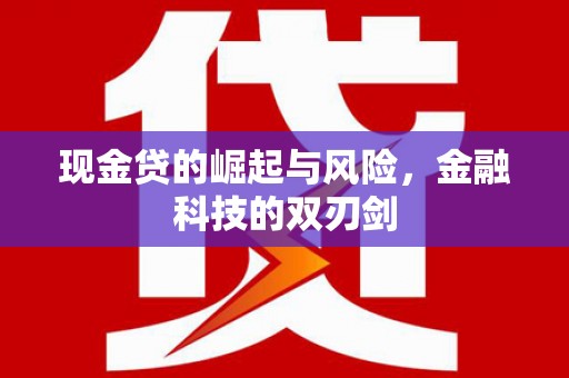 利川现金贷的崛起与风险，金融科技的双刃剑