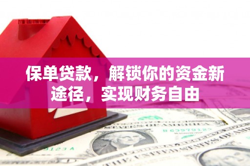 利川保单贷款，解锁你的资金新途径，实现财务自由