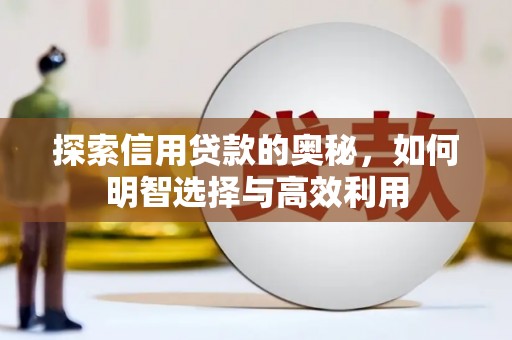 利川探索信用贷款的奥秘，如何明智选择与高效利用