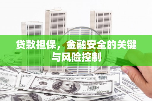 利川贷款担保，金融安全的关键与风险控制
